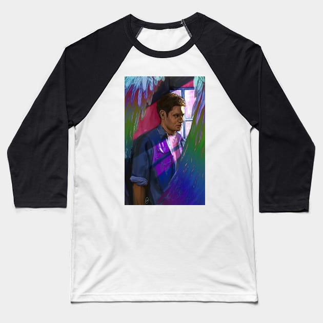 Dean Winchester is Bi (a fanart) Baseball T-Shirt by dangerbeforeyou